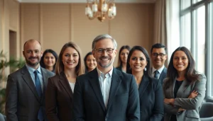 Capture striking corporate headshots showcasing diverse professionals in a modern office.