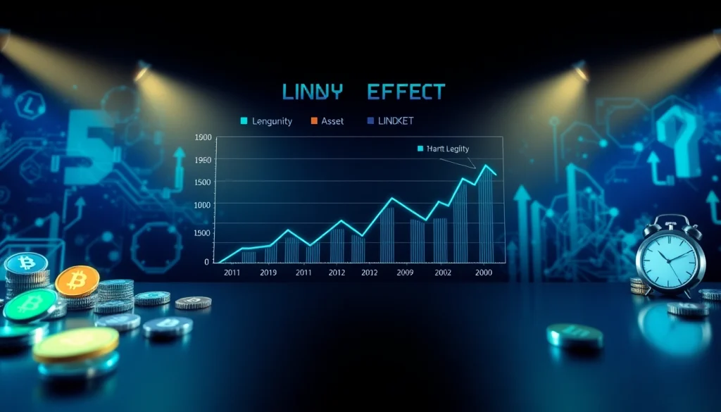 Visual representation of the Lindy Effect in crypto, highlighting asset longevity trends effectively.