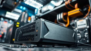 Showcasing TPower advanced power supply in a professional electronic setting.