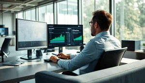 Analyze competitor pricing analysis data with focused business analyst in a modern office.