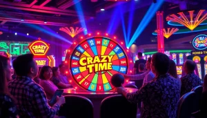 View exciting estrazioni crazy time gameplay with vibrant colors and an engaging presenter in a live casino setting.