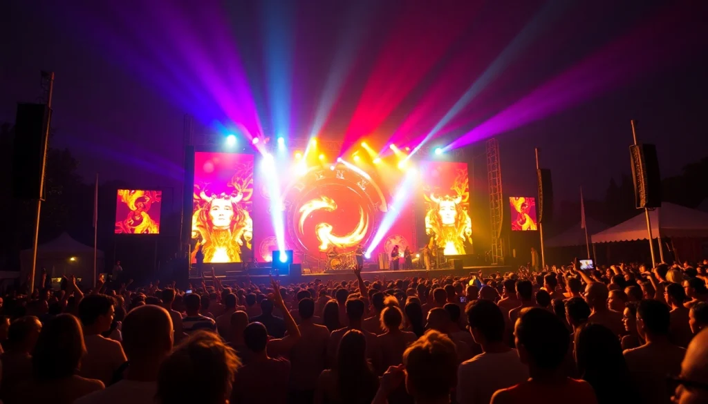Experience the lively atmosphere of 汽水音乐海外 at a music festival with diverse performances.