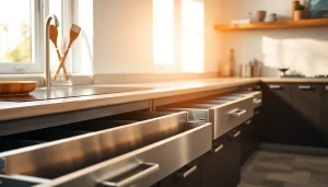 Enhance your storage solutions with a versatile Metal Drawer System, showcasing its elegant design and functionality.