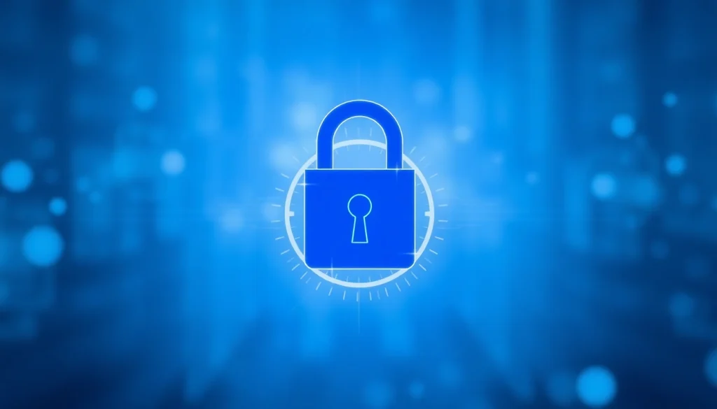 Inatogel security lock illustration symbolizing online protection from cyber threats.