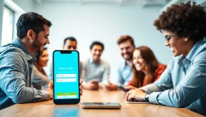 Connect with referral codes through a lively smartphone interface showcasing sharing options.
