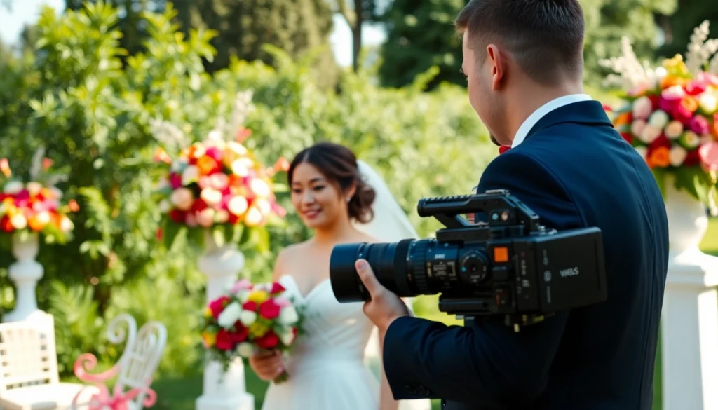 Captivating moment by an Edmonton videographer at a wedding, showcasing love and joy.