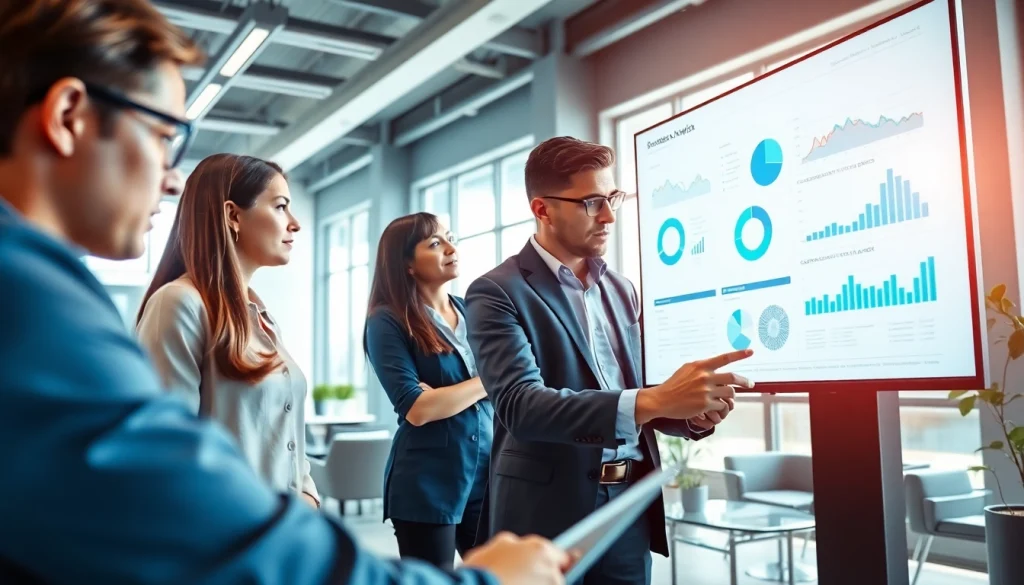 Engaging AI prompts for competitive intelligence showcased in a modern office analysis setting.