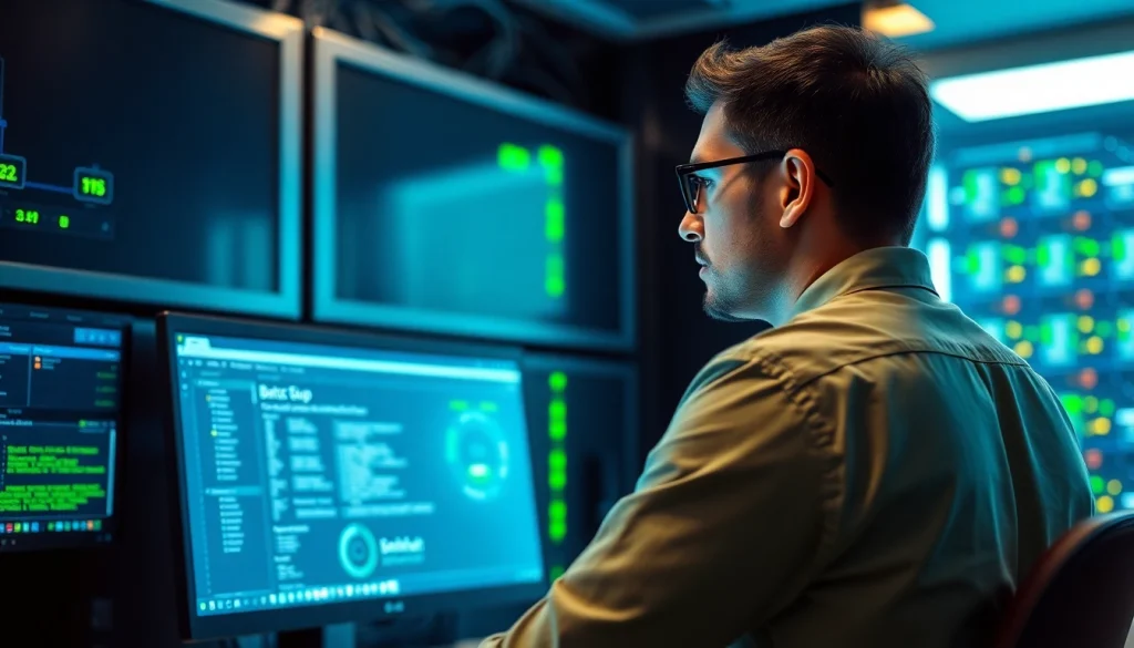 Backup Services Markham technician ensuring data safety with professional server management.