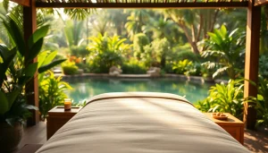 Anwendung der Pancharma-Kur in einem entspannenden Wellness-Retreat-Umfeld