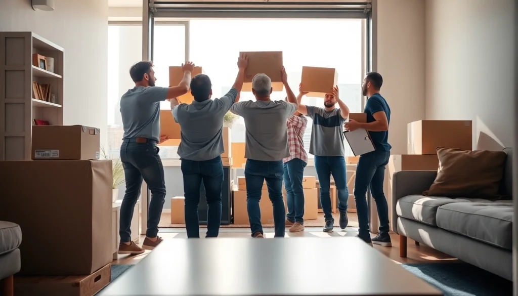 Bronx movers assisting with a seamless moving experience, showcasing teamwork and efficiency.