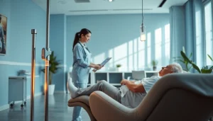 Receive an iv drip vegas treatment in a calm and modern wellness environment.