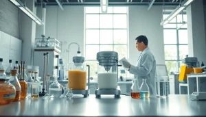 HPMC manufacturer showcasing detailed laboratory procedures and professional technicians at work.