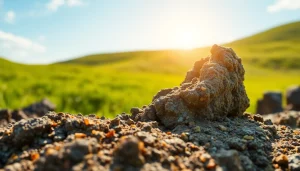 Zastosowanie Zeolit lava pure w zdrowym stylu życia, naturalna formacja zeolitu w roślinności.